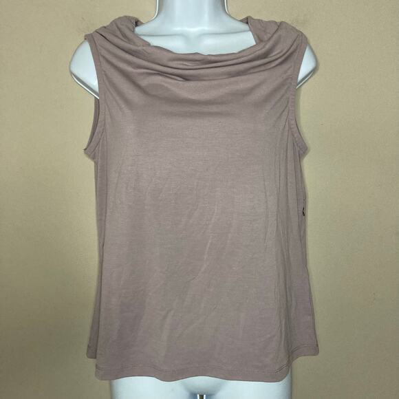 Bluffworks Threshold Cowl Neck Top Misty Mauve In Standard Fit Size S Small NWT - Picture 12 of 13